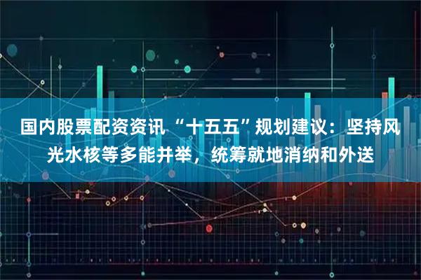 国内股票配资资讯 “十五五”规划建议：坚持风光水核等多能并举，统筹就地消纳和外送
